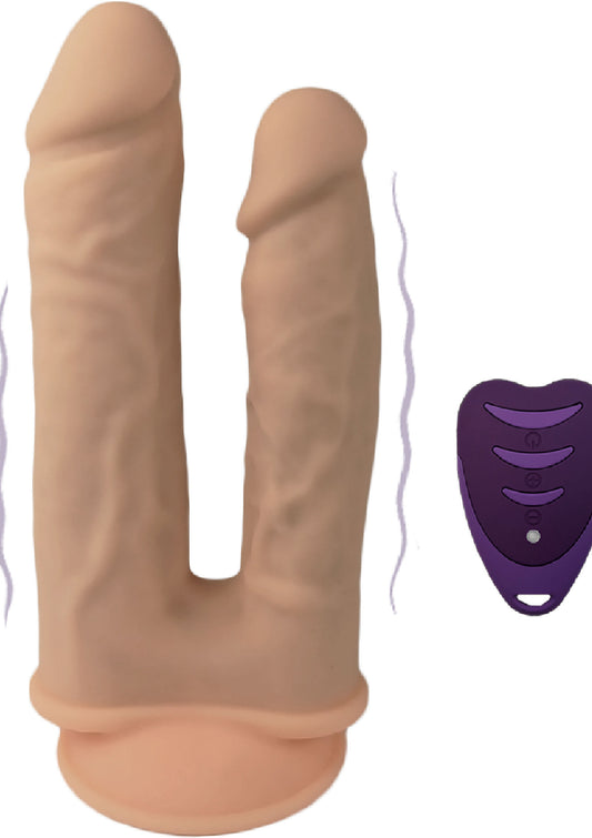 Gode vibrant Silex-D Duo 7+8 pouces