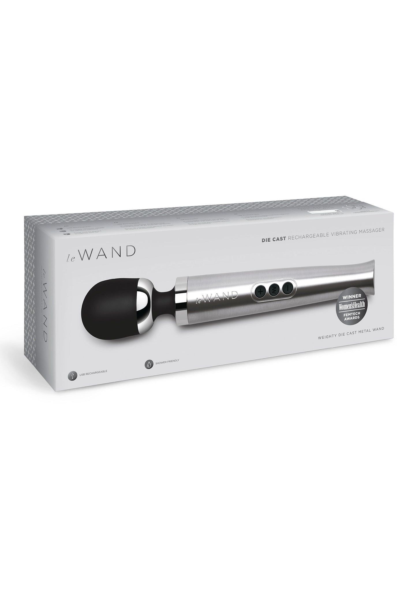 Le Wand Die Cast Rechargeable Vibrating Massager SILVER - 3