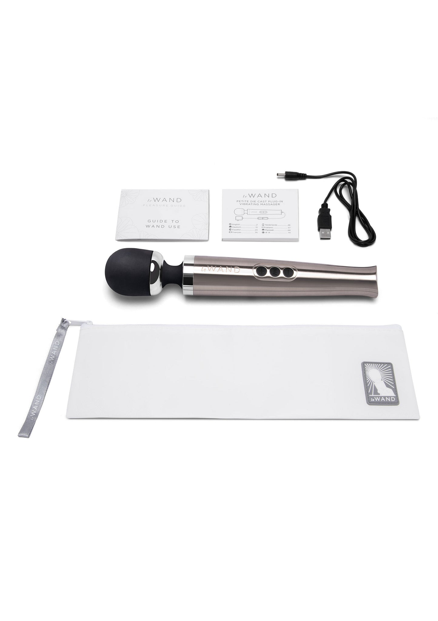 Le Wand Die Cast Rechargeable Vibrating Massager SILVER - 7