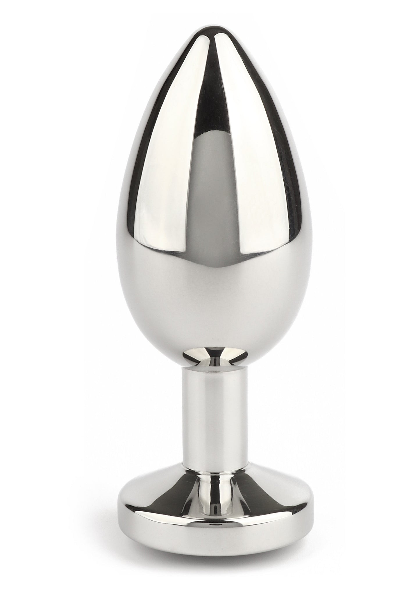 Mr. Steel Jewled Butt Plug Medium BLACK - 4