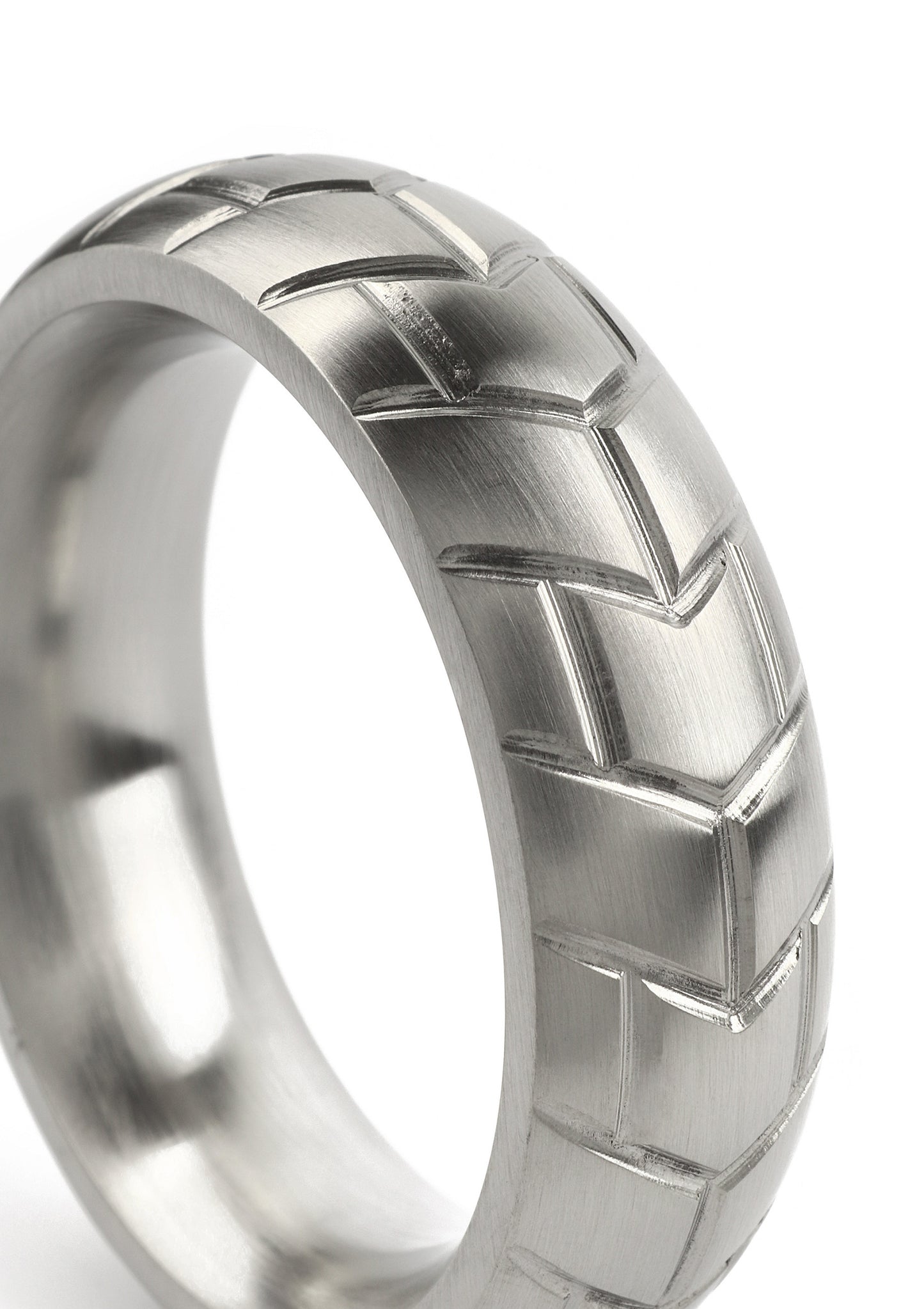 Mr. Steel MeGa Tire C-Ring Satin 40mm SILVER - 3