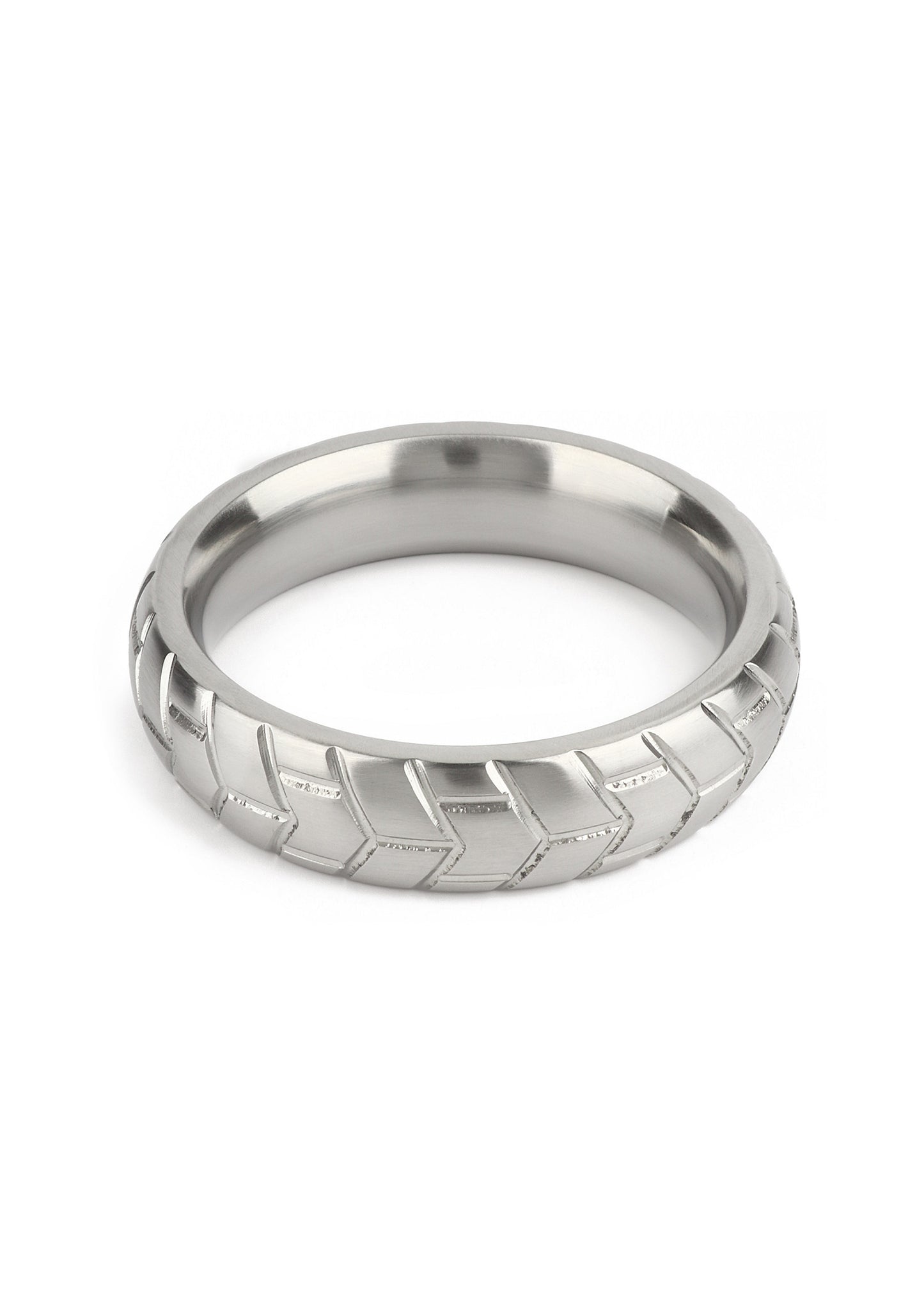 Mr. Steel MeGa Tire C-Ring Satin 55mm SILVER - 1