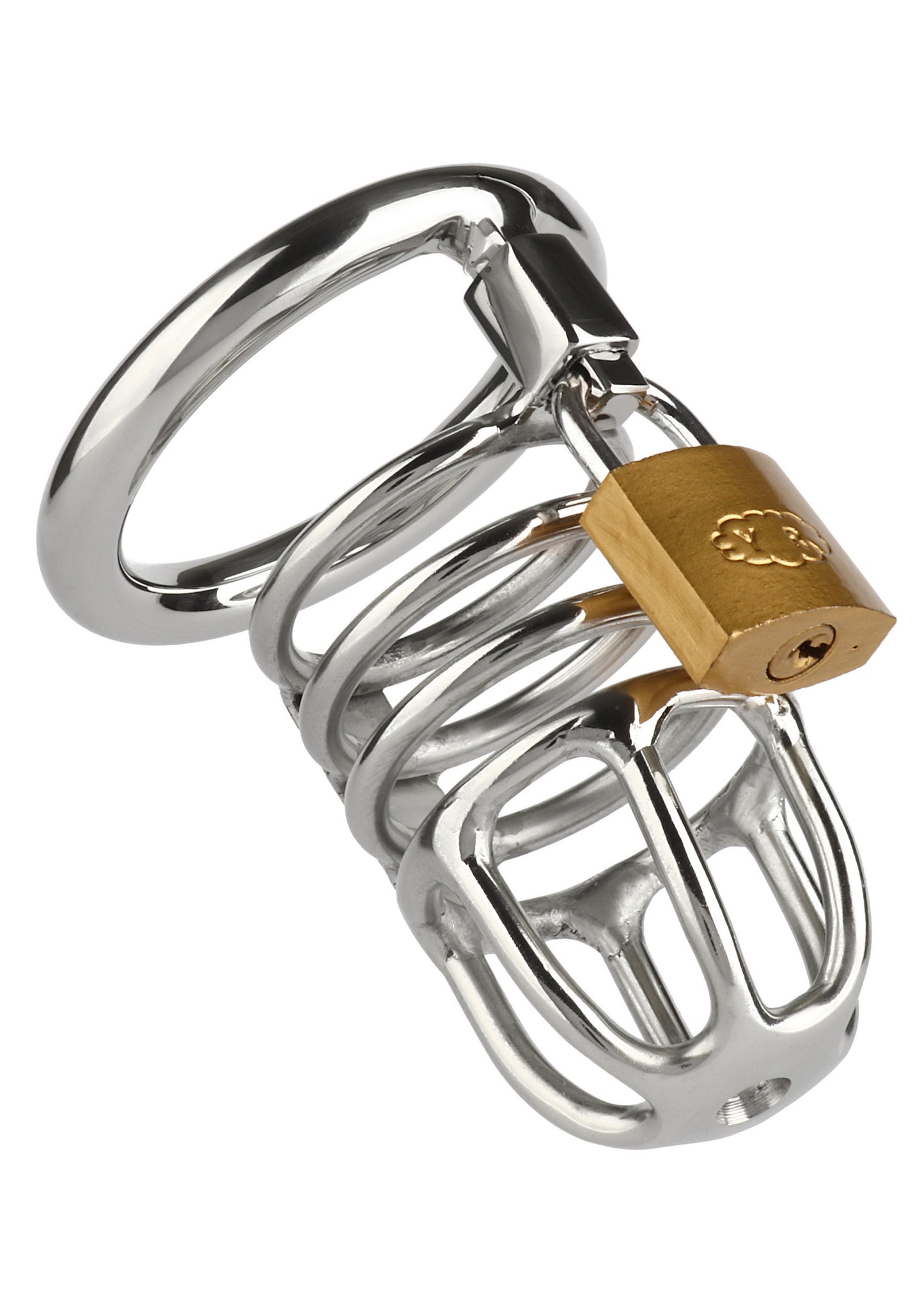 Mr. Steel Master Chastity Cock Cage SILVER - 5