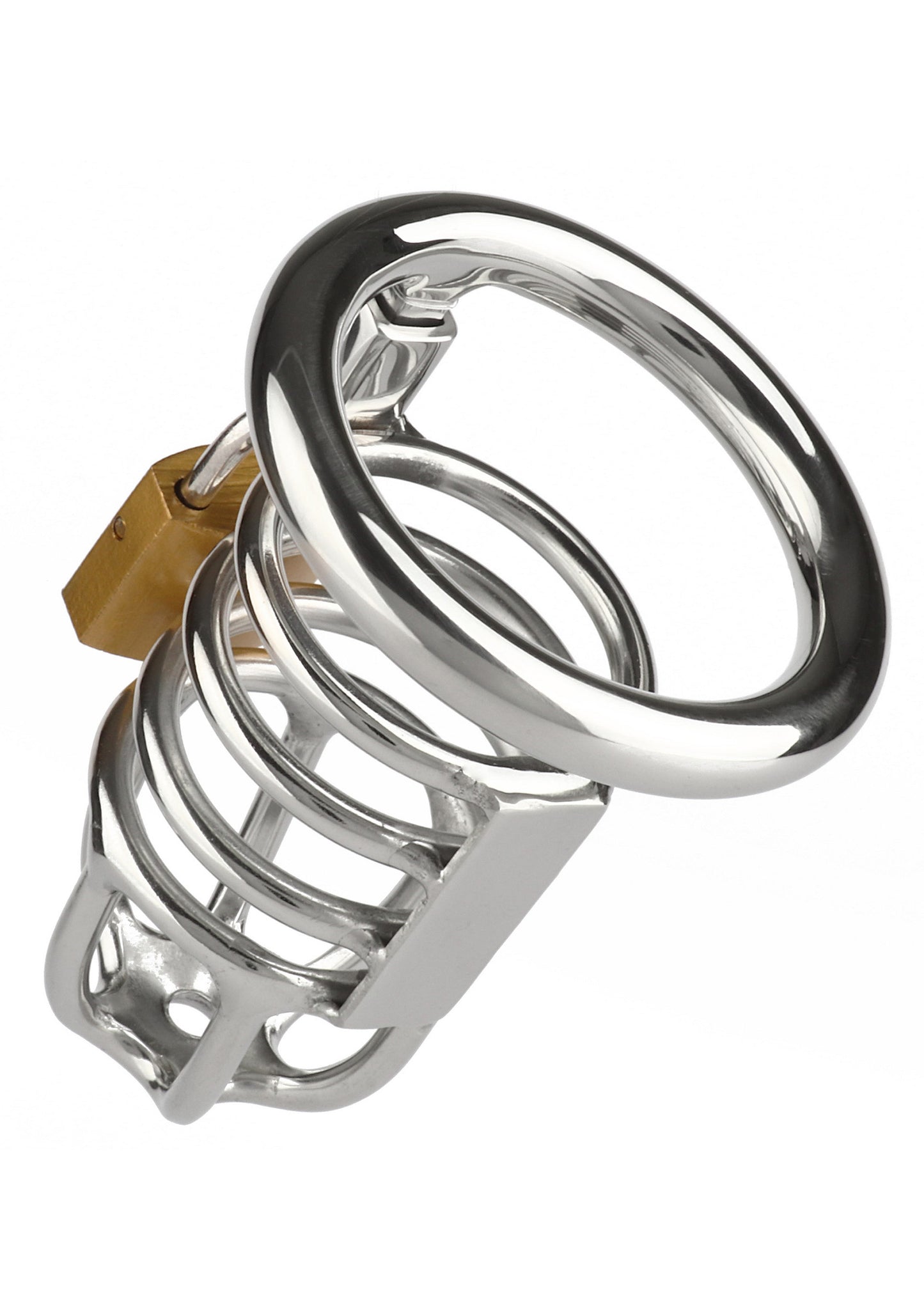 Mr. Steel Master Chastity Cock Cage SILVER - 6