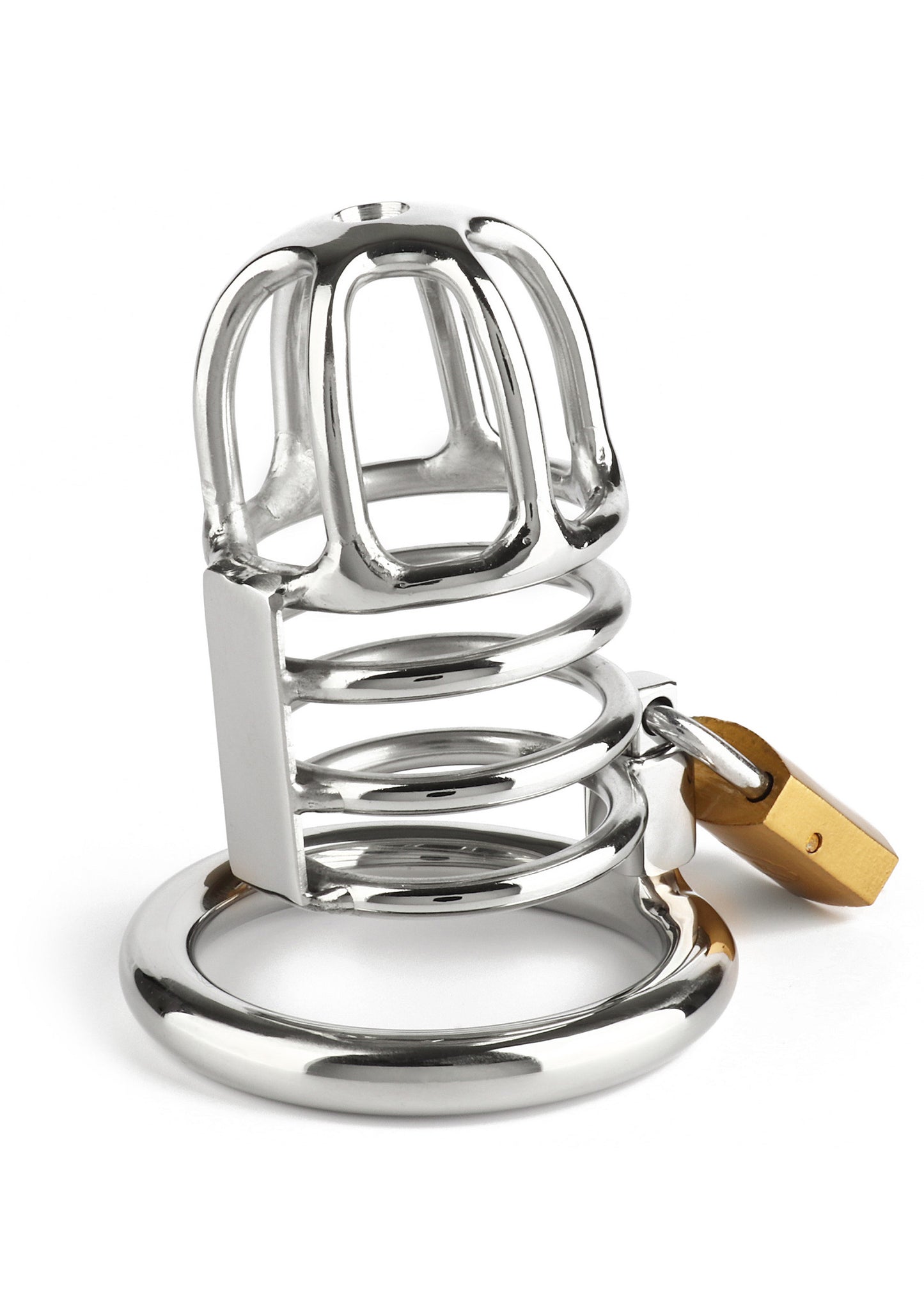 Mr. Steel Master Chastity Cock Cage SILVER - 1
