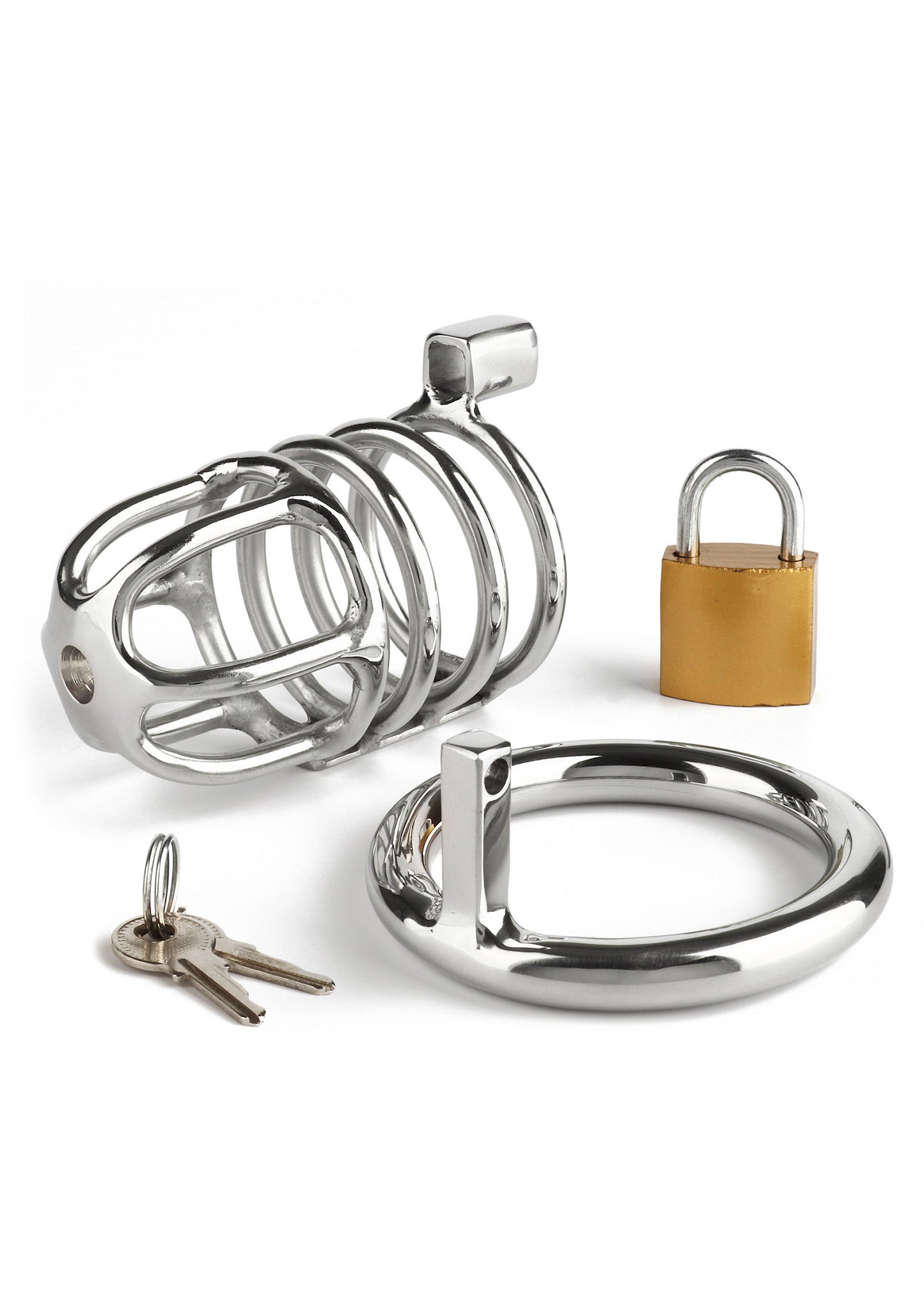 Mr. Steel Master Chastity Cock Cage SILVER - 3