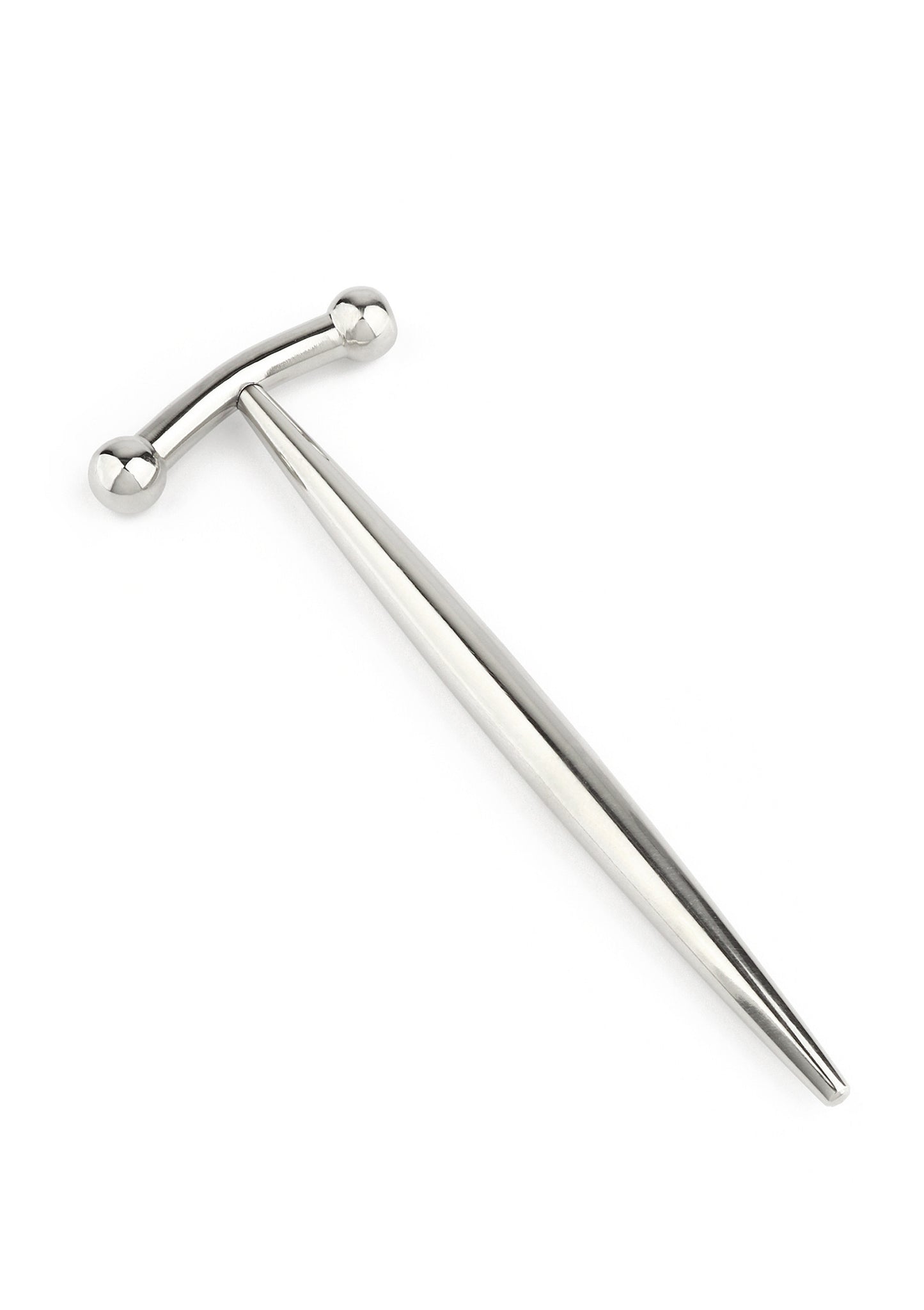 Mr. Steel DickVader Round Tip Penis Plug SILVER - 1