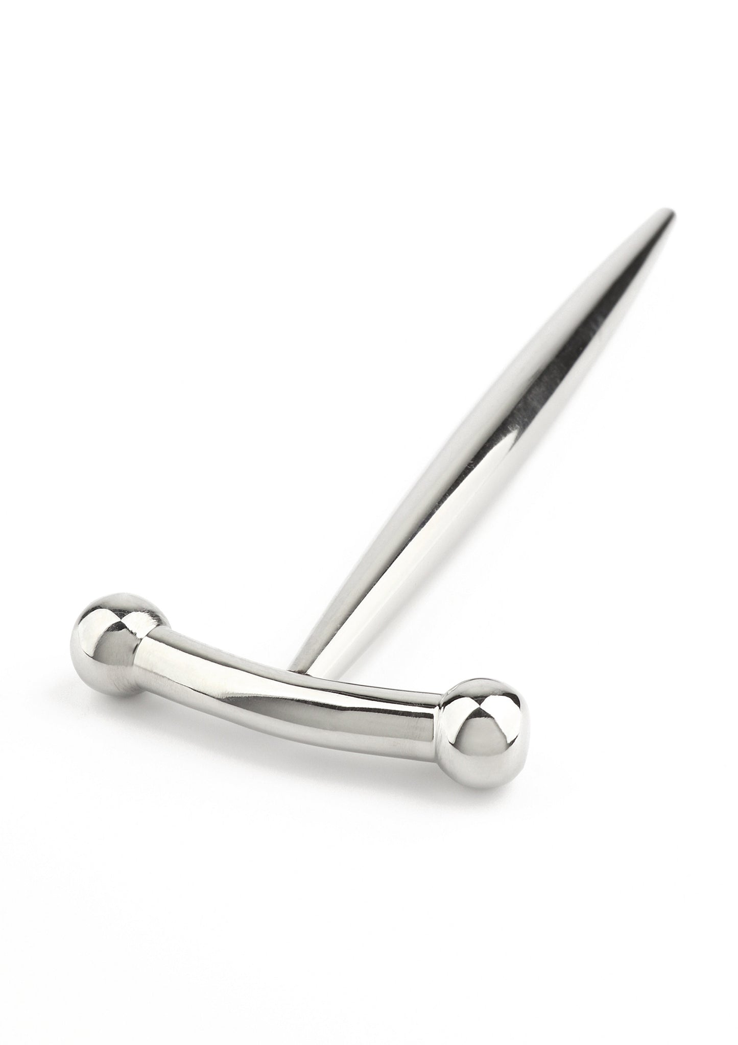 Mr. Steel DickVader Round Tip Penis Plug SILVER - 3