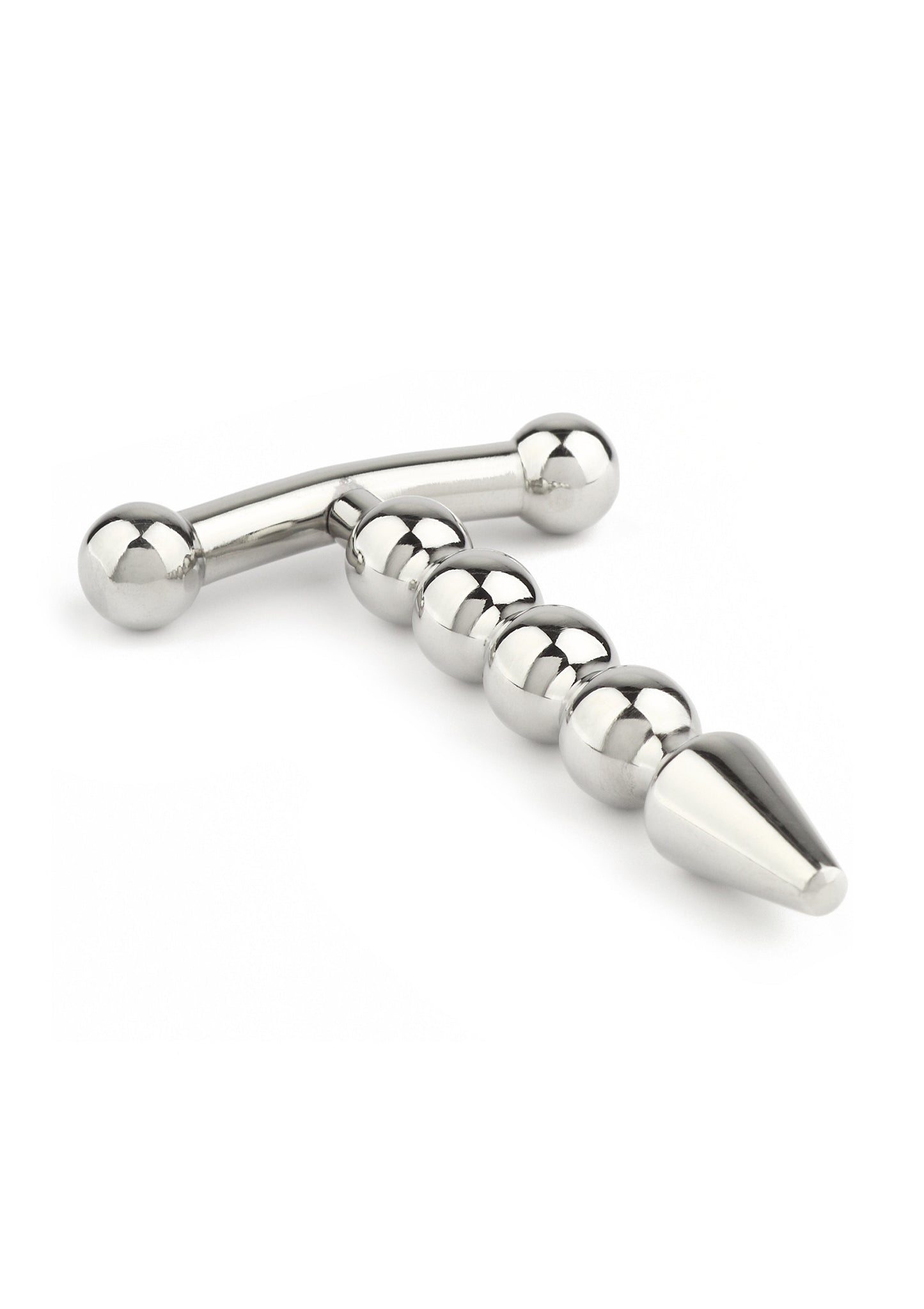 Mr. Steel Rod Ecstasy Beaded Penis Plug SILVER - 3