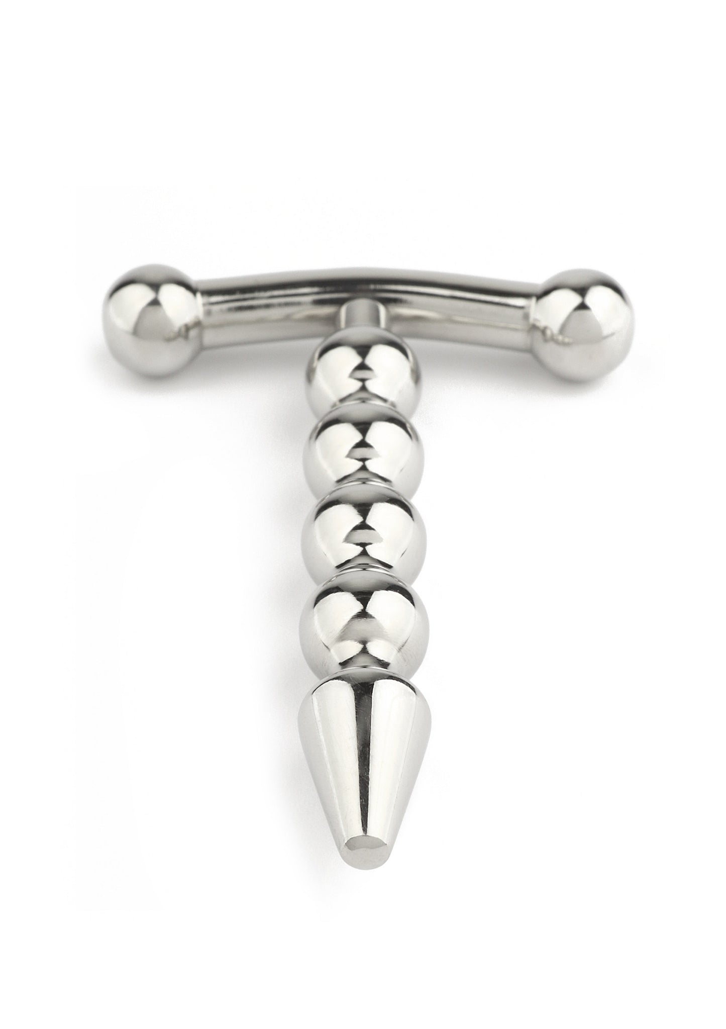 Mr. Steel Rod Ecstasy Beaded Penis Plug SILVER - 5