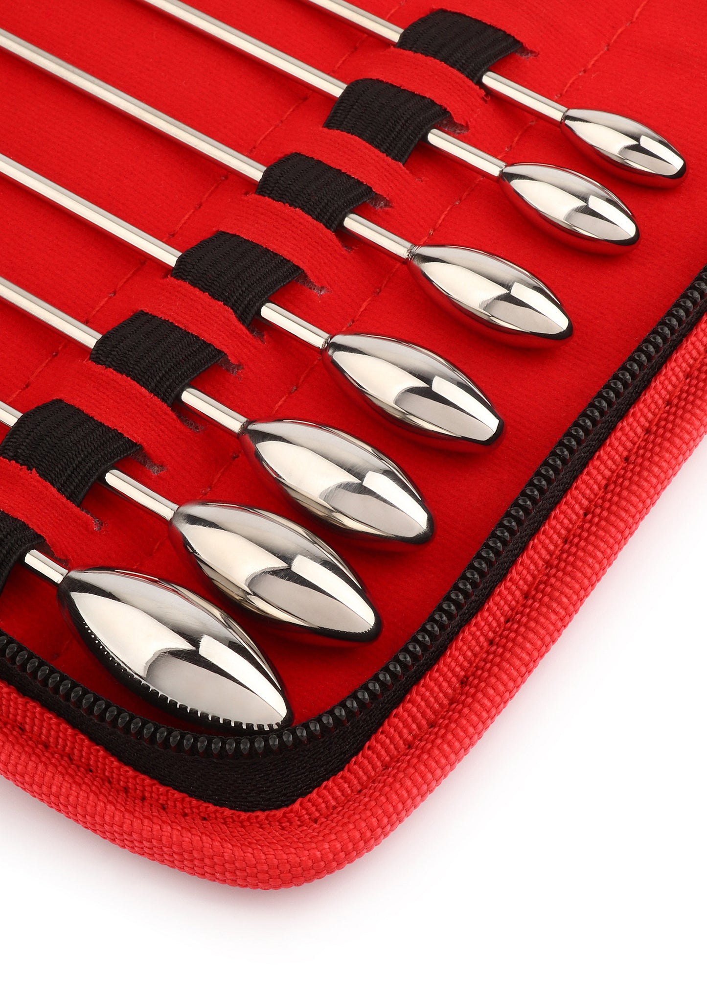 Mr. Steel Rosebud Urethral Sounds 13 Pcs SILVER - 0