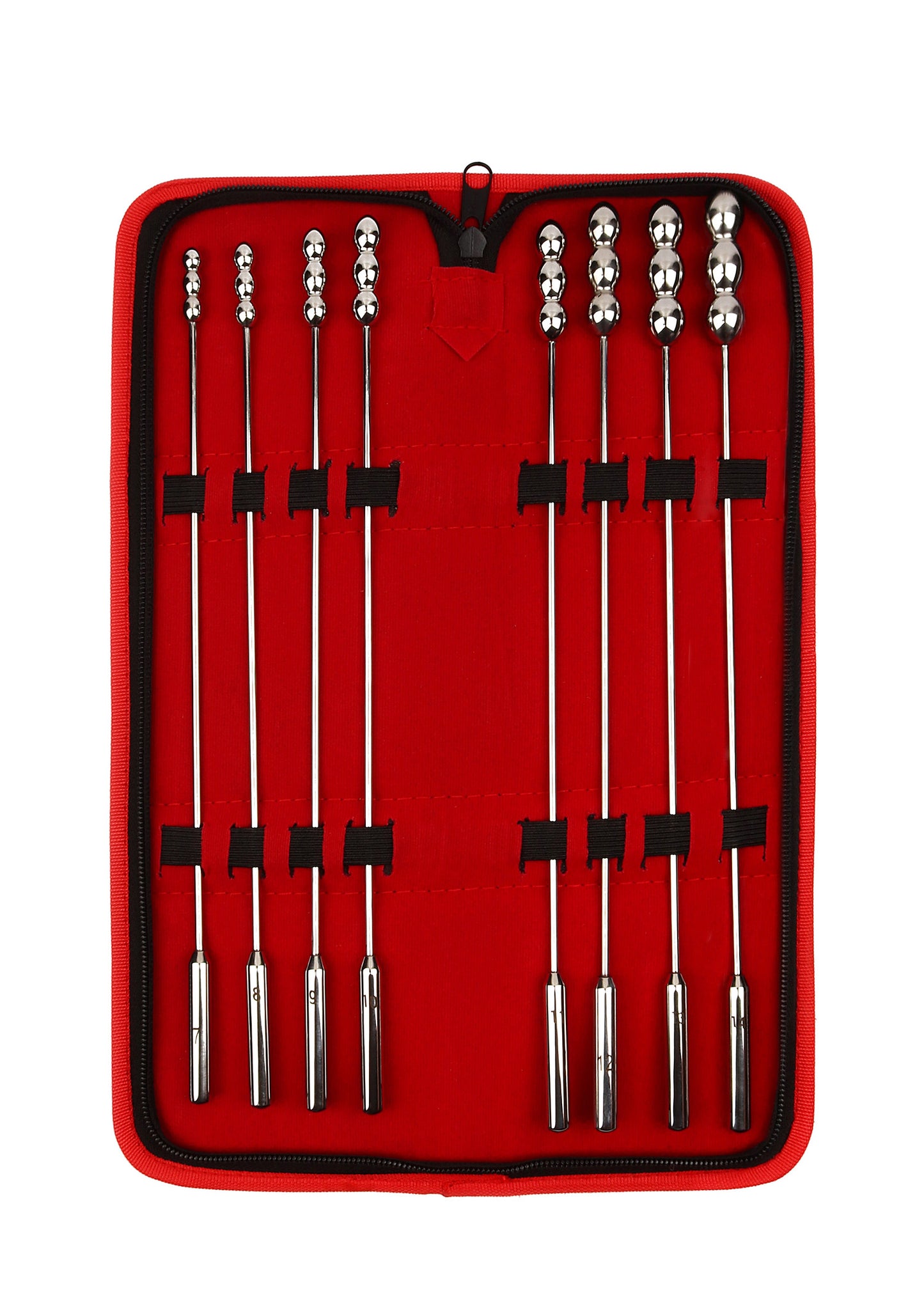Mr. Steel Rosebud Urethral Sounds 8 Pcs SILVER - 3