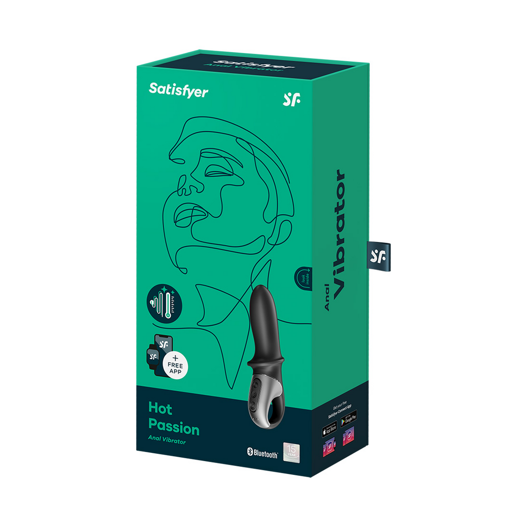 Hot Passion - Warming Anal Vibrator - Black Zwart - 2