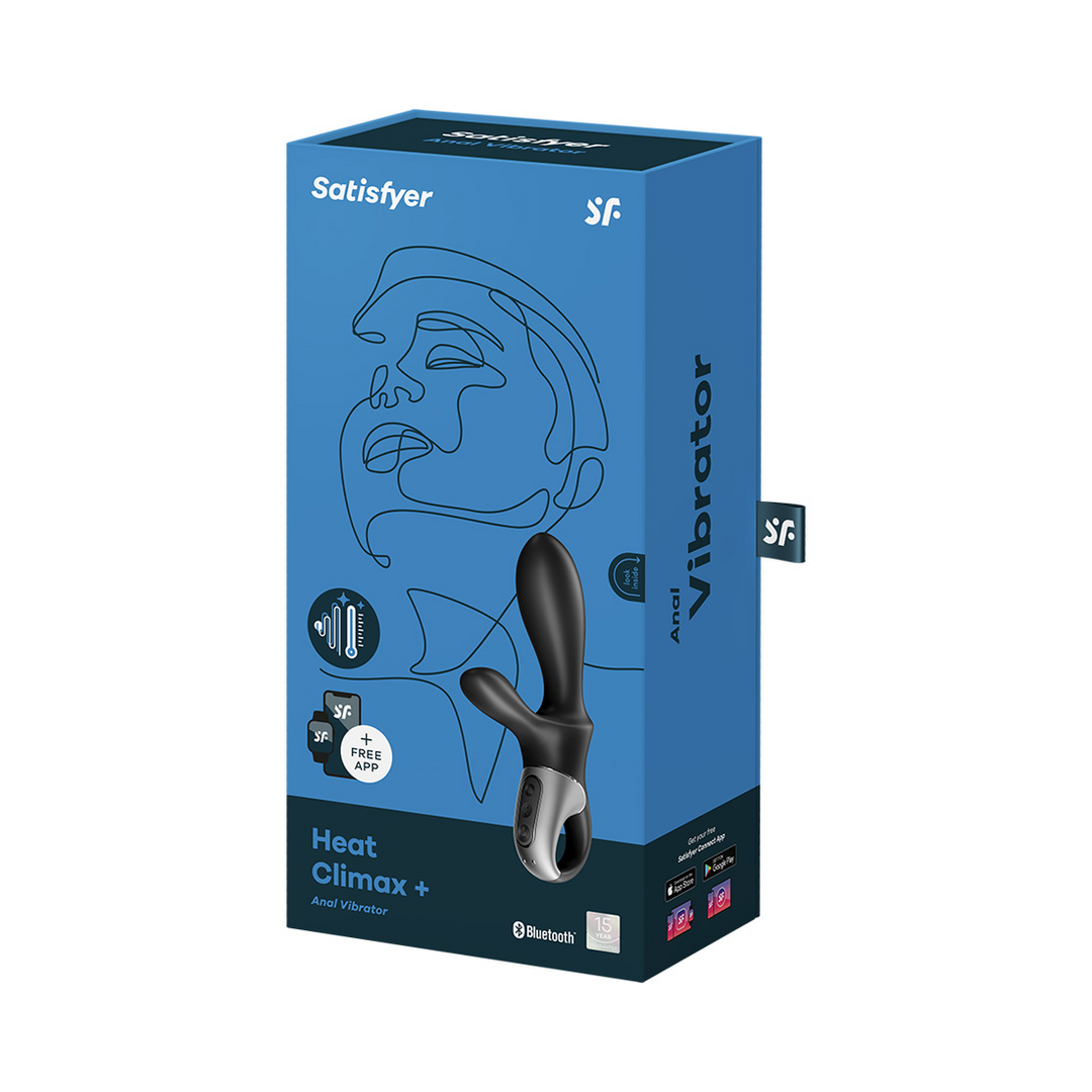 Heat Climax - Verwarmende Anale Vibrator - Zwart Schwarz - 1