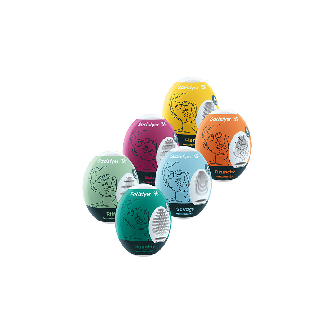 Masturbator Egg Set - 6 Stuks Multicolor - 1