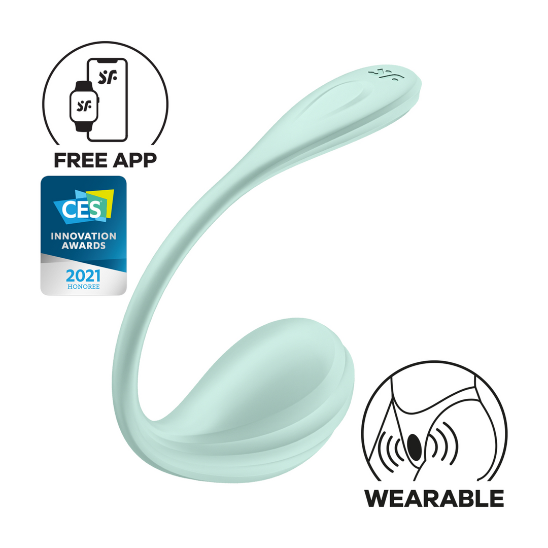 Smooth Petal Connect App - Draagbare Paar Vibrator - Mint Grün - 0