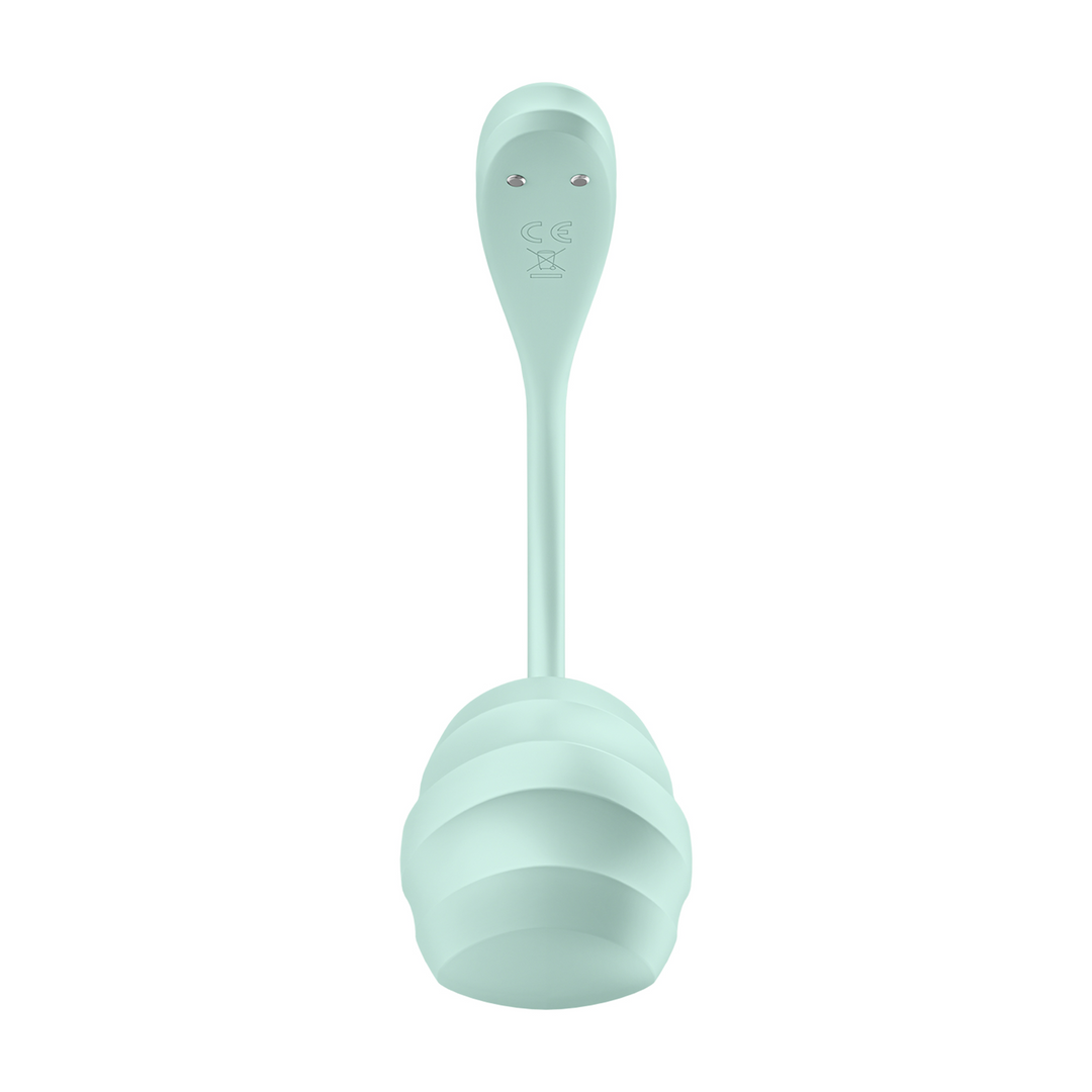 Smooth Petal Connect App - Draagbare Paar Vibrator - Mint Grün - 4