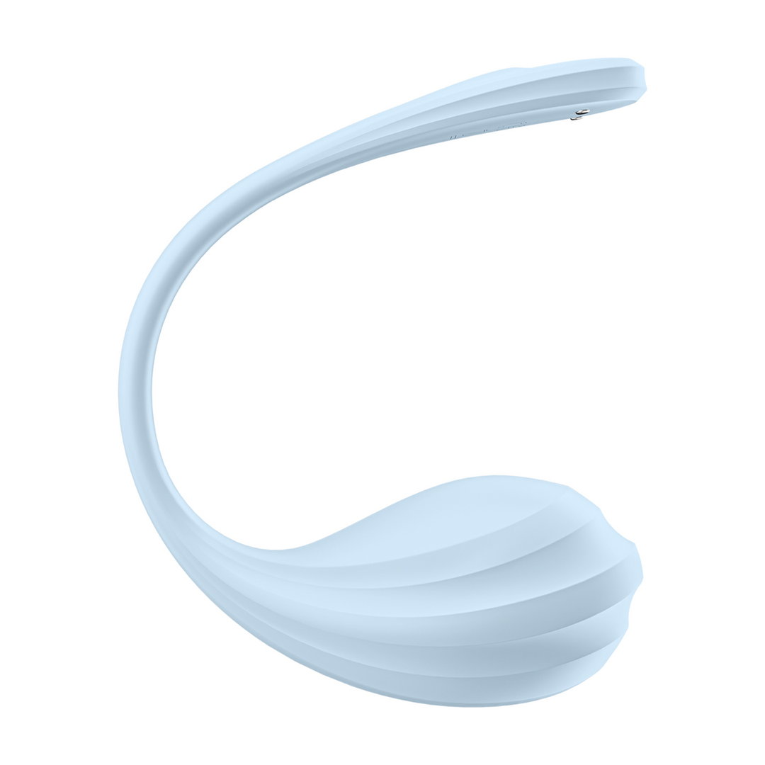Glad Petal Connect App - Draagbare Koppel Vibrator - Lichtblauw Blau - 4