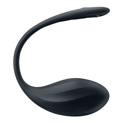 Ribbed Petal Connect App - Wearable Couple Vibrator - Black Zwart - 0