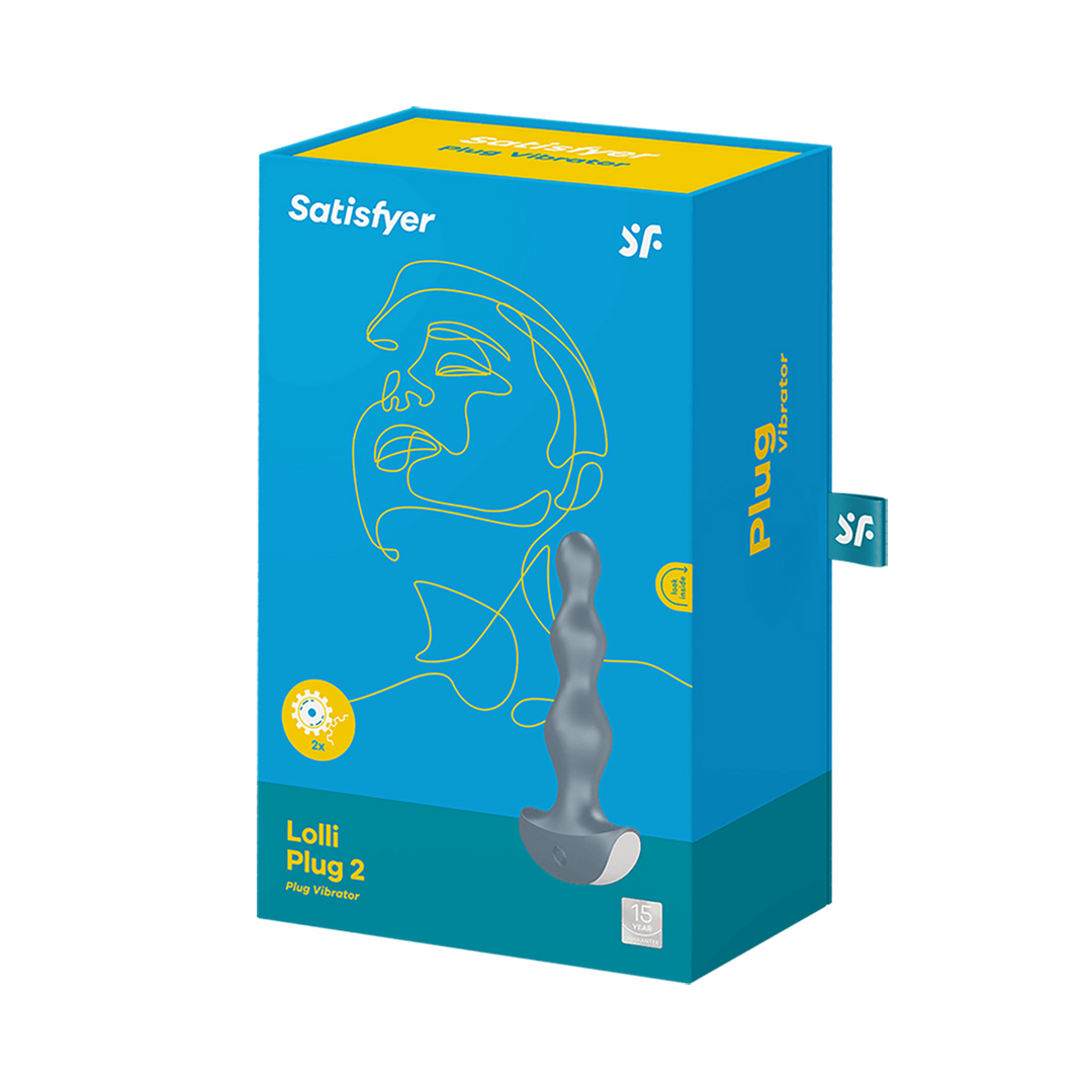 Lolli Plug 2 - Classic Vibrator - Ice Blue Grijs - 2