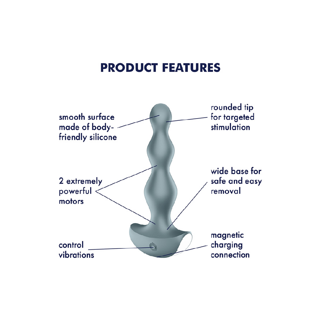 Lolli Plug 2 - Classic Vibrator - Ice Blue Grijs - 1