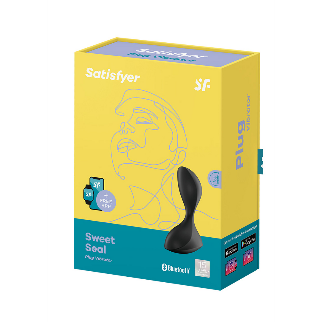 Sweet Seal - Vibrerende Butt Plug - Zwart Schwarz - 2
