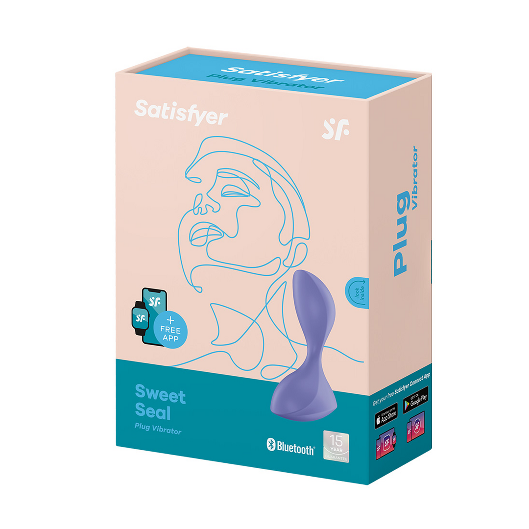 Sweet Seal - Vibrerende Butt Plug - Lila Violett - 2