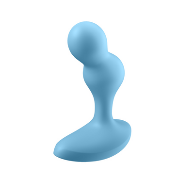 Diepe Duiker - Vibrerende Anale Plug - Lichtblauw Blau - 0