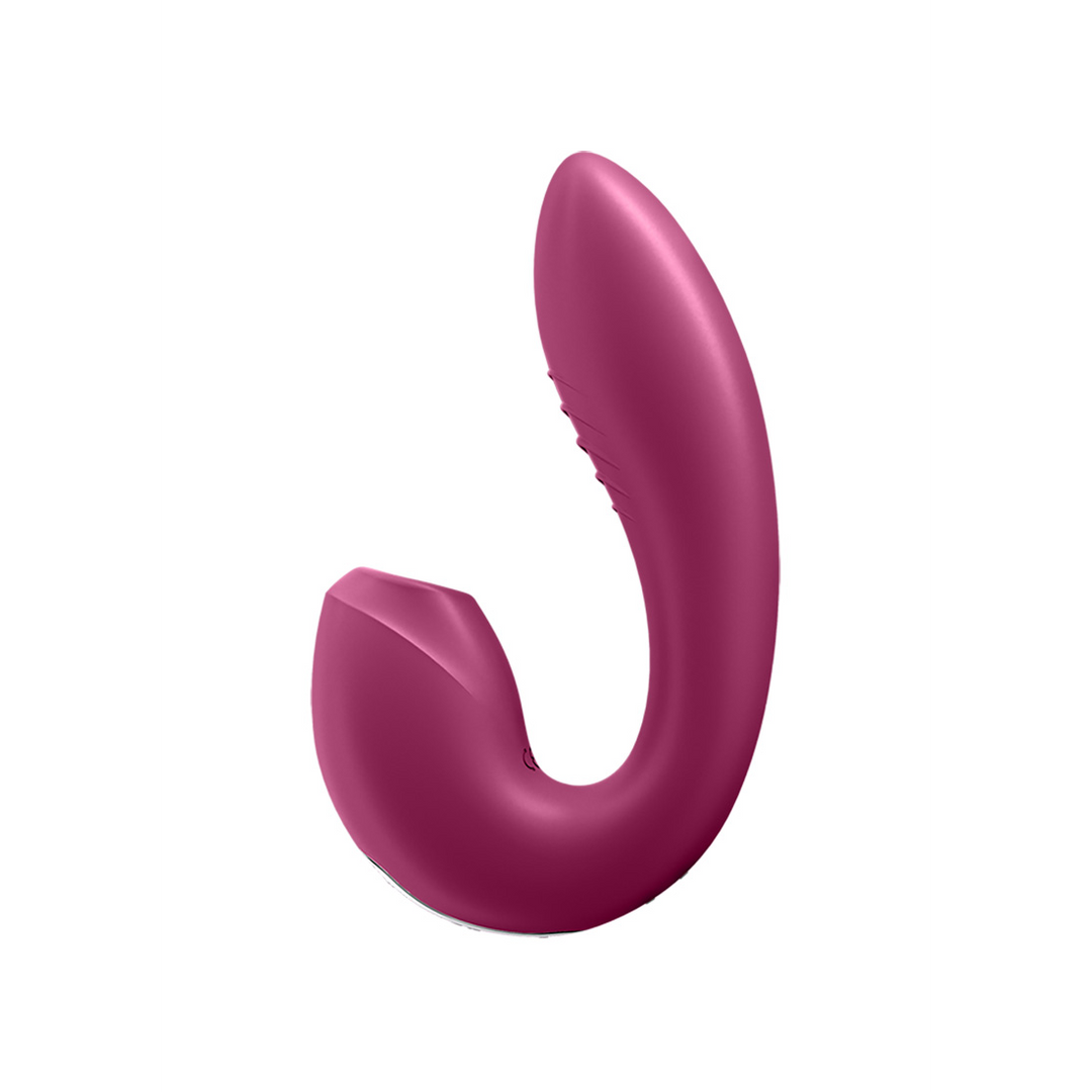 Sunray - Insteekbare Dubbele Luchtpuls Vibrator - Berry Violett - 0