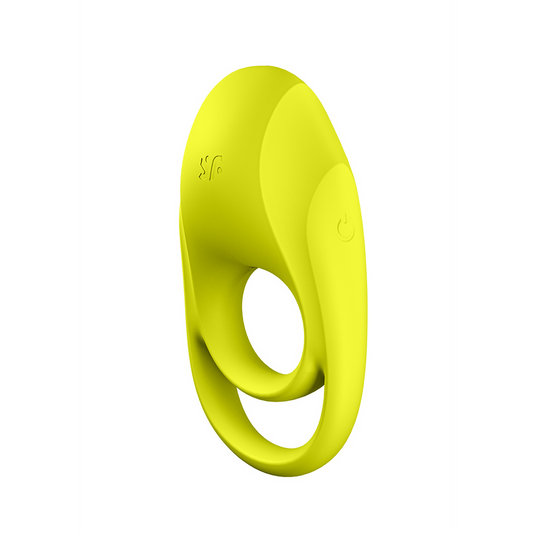 Spectaculaire - Anneau pénien vibrant à double bande - Vert fluo