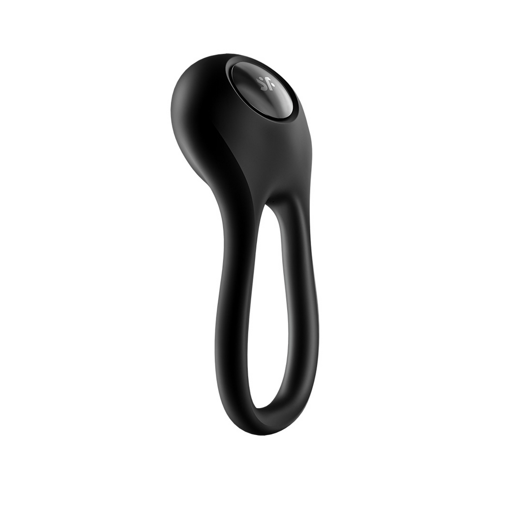 Majestic Duo - Dubbele Strap Vibrerende Cockring - Zwart Schwarz - 4