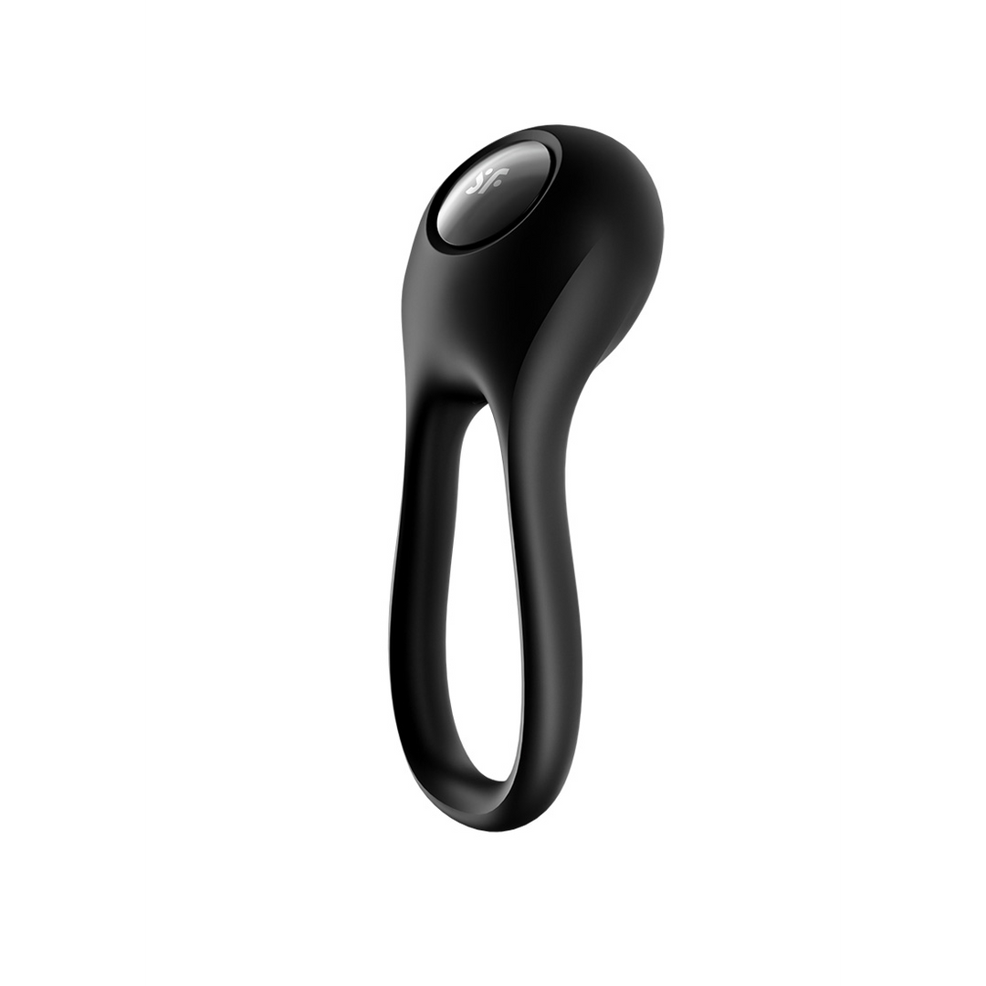 Majestic Duo - Dubbele Strap Vibrerende Cockring - Zwart Schwarz - 4