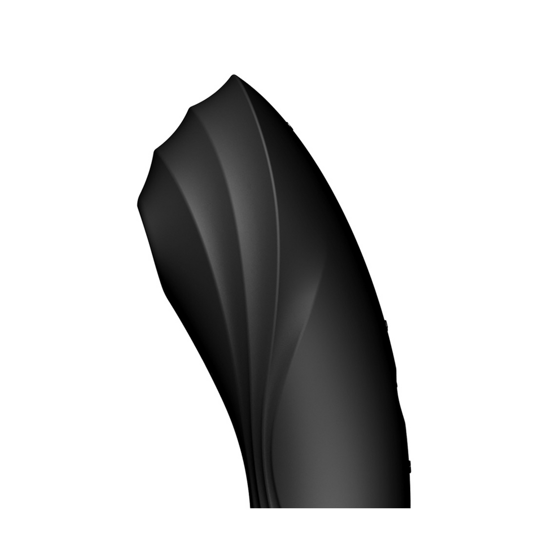 Curvy Trinity 4 - Insertable Air Pulse Vibrator - Zwart Schwarz - 3