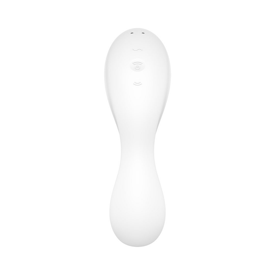 Curvy 5Plus - Air Pulse Stimulator en Vibration - Wit Weiß - 1