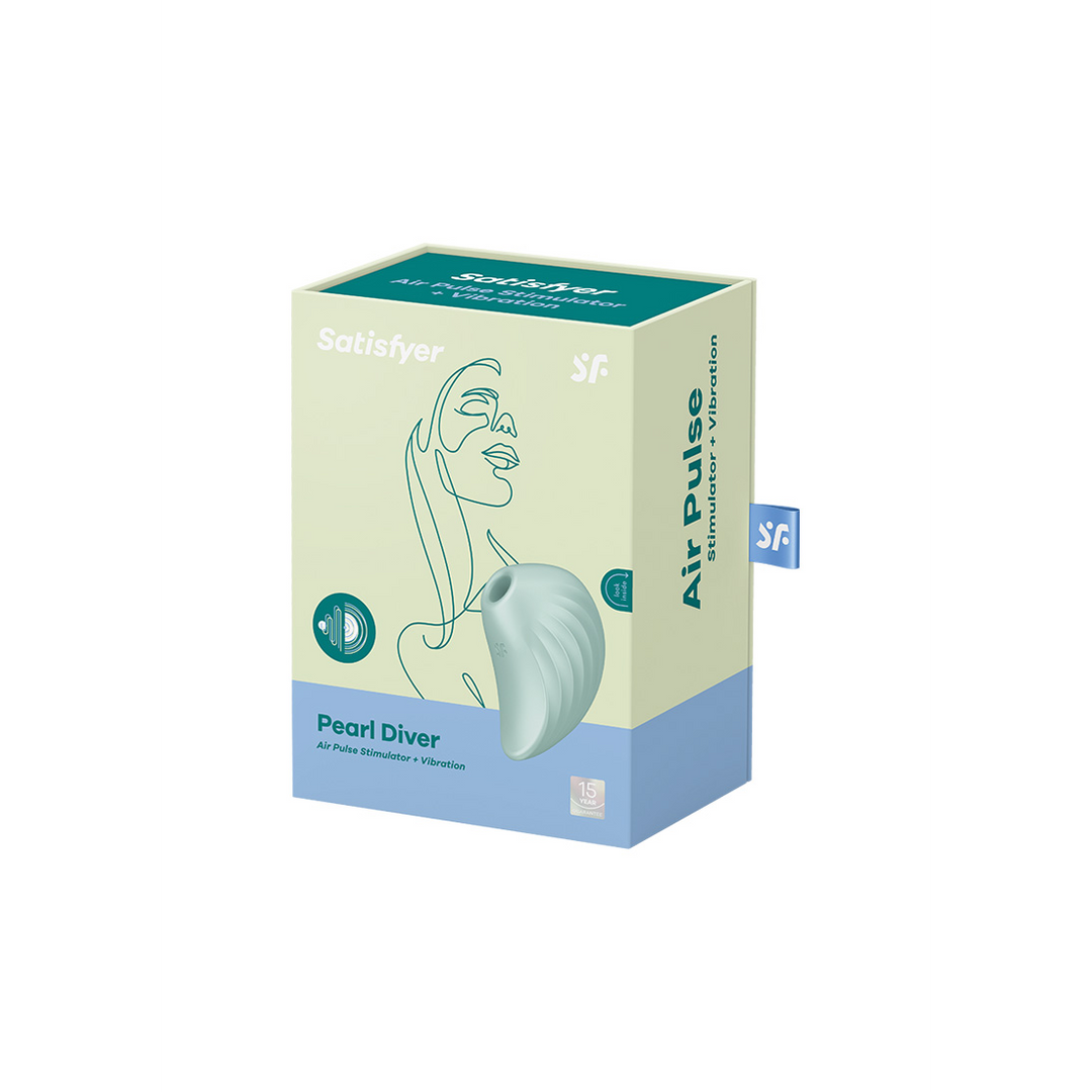 Pearl Diver - Air Pulse Stimulator - Mint Groen - 0