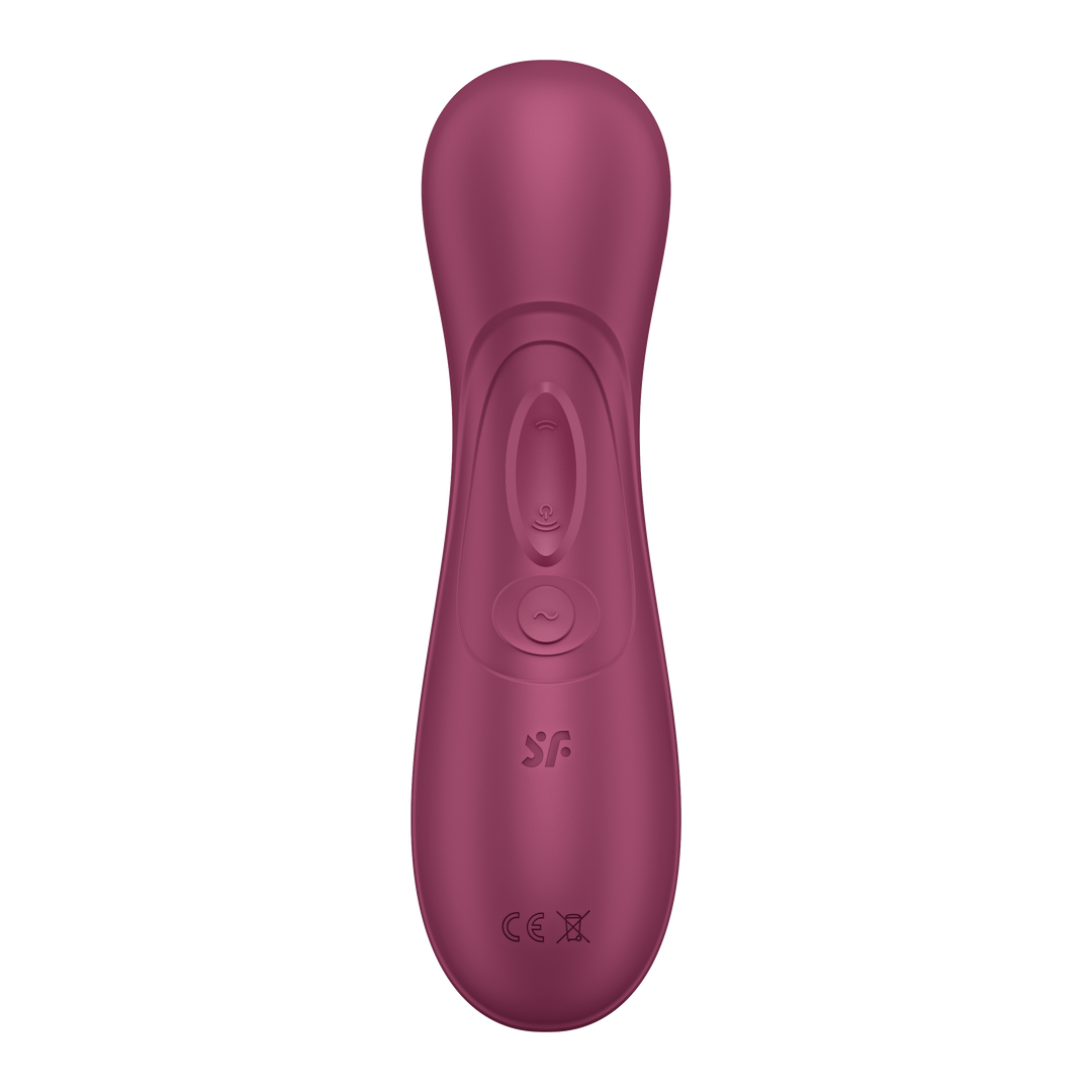 Pro 2 Generatie 3 - Double Air Pulse Vibrator - Liquid Air en Connect App - Wijnrood Violett - 4