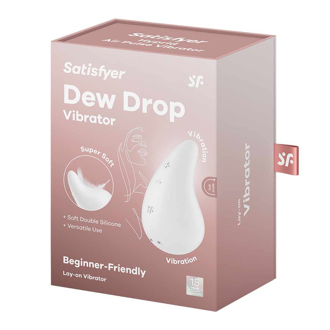 Dew Drop - Lay-on Vibrator - Wit Weiß - 4
