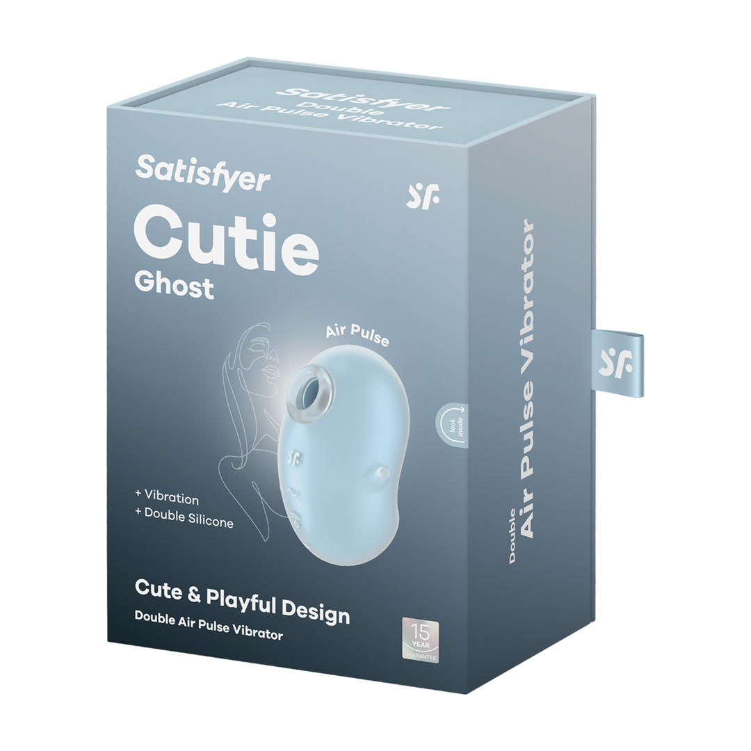 Cutie Ghost - Air Pulse Vibrator - Blauw Blau - 0