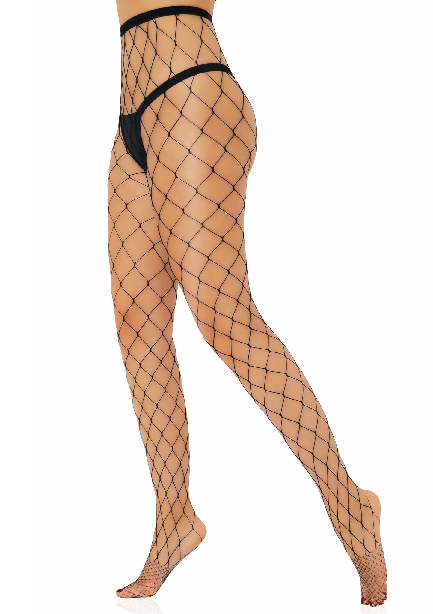 Over Sized Net Tights BLACK O/S - 3