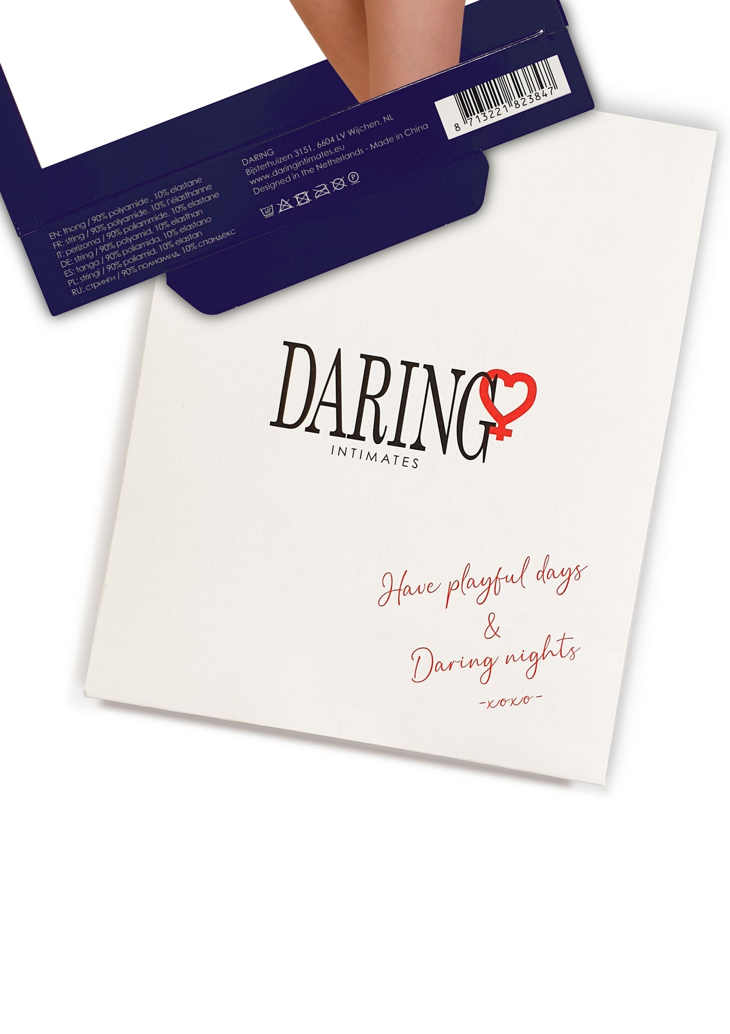 Daring Intimates Natalia crotchless cheekini BLACK S/M - 6