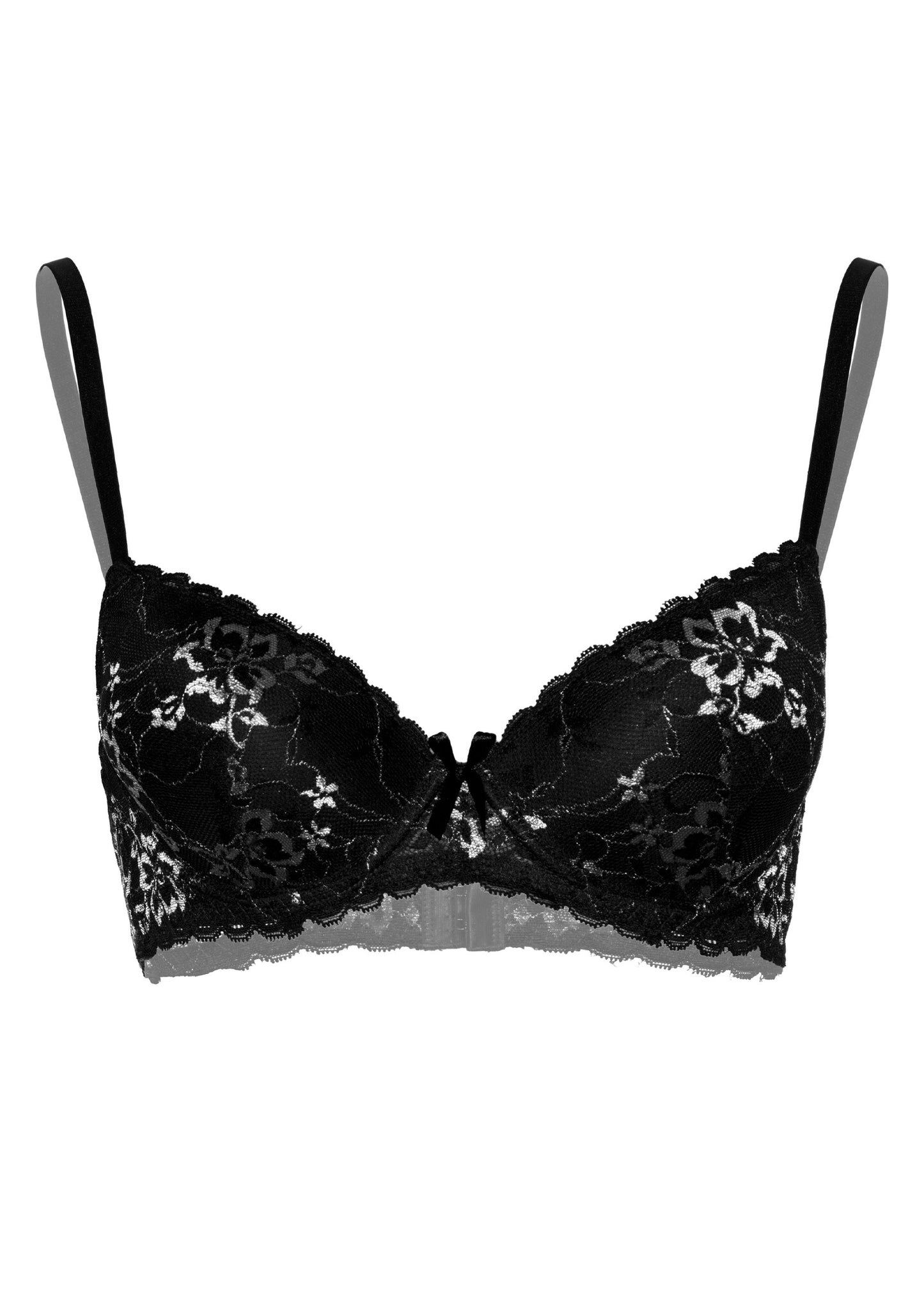 Daring Intimates Mix & Match Demi bra with floral lace BLACK 75B - 6