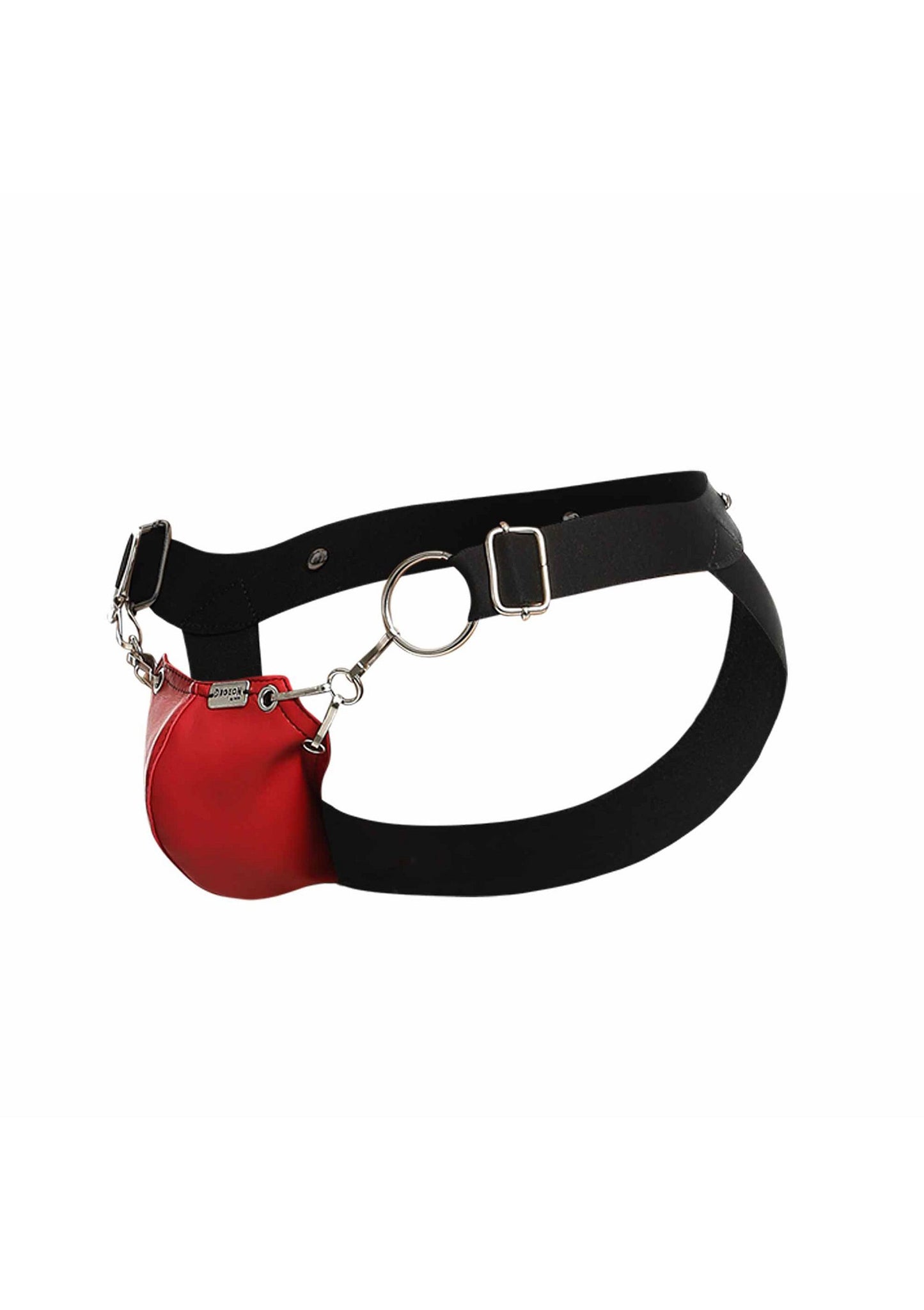MOB Eroticwear Dngeon Snap Jockstrap RED O/S - 3