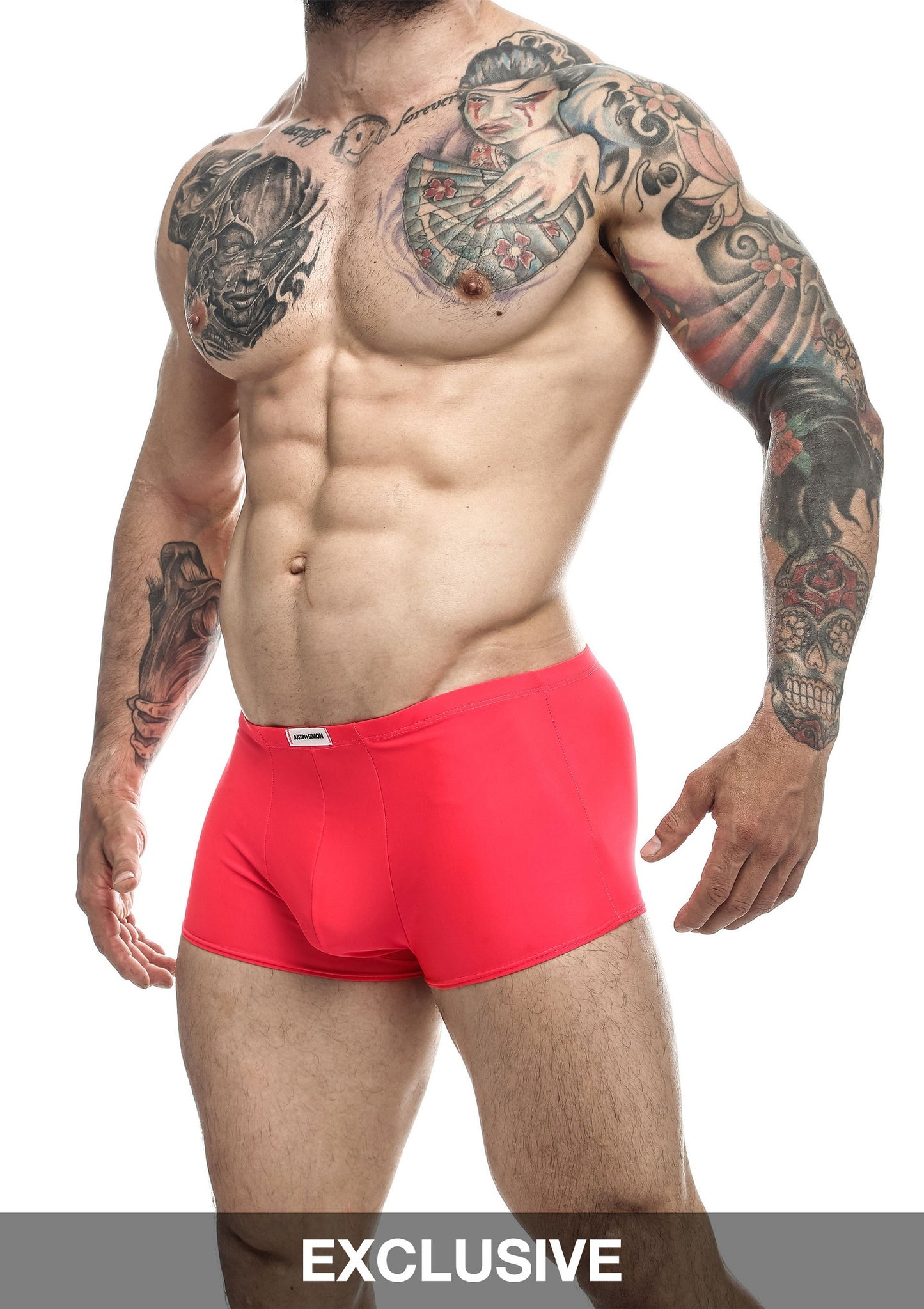 Justin+Simon Classic Boxer RED S - 7