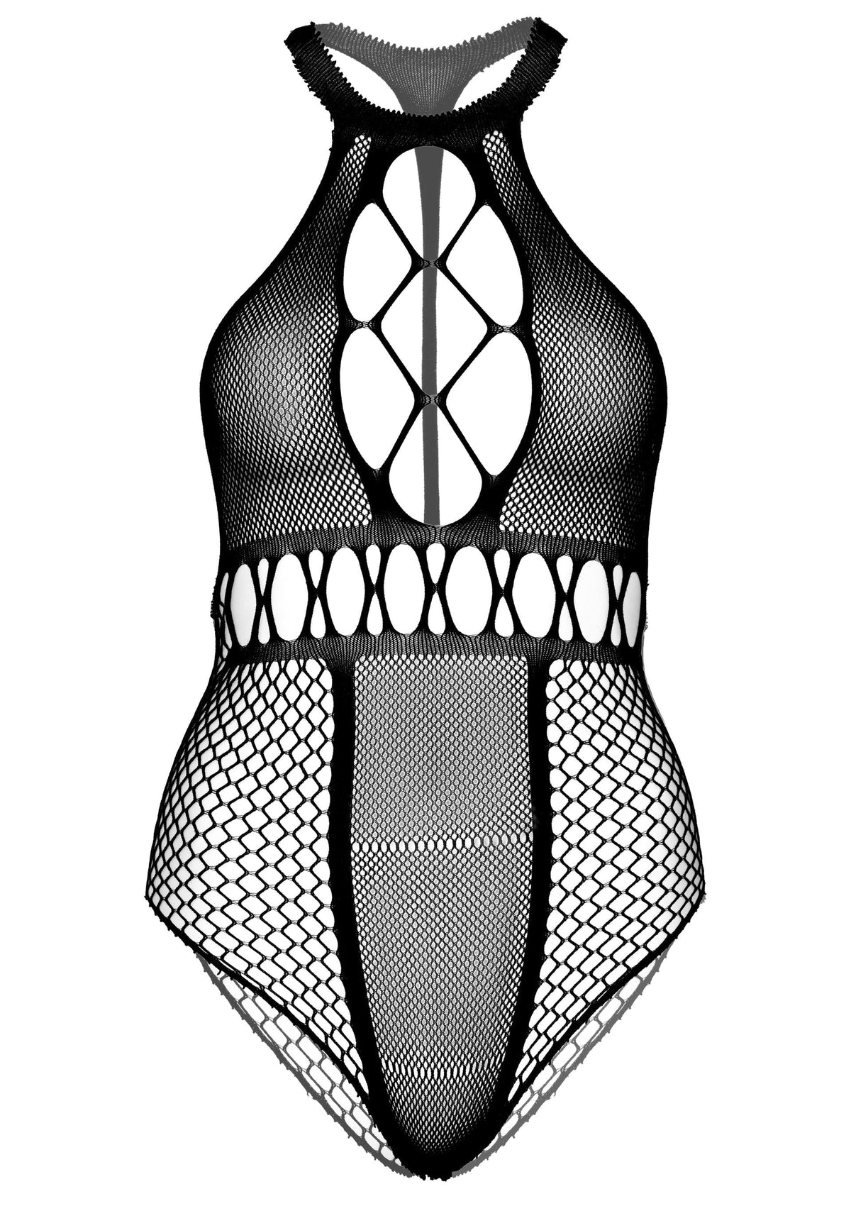 Plus Seamless Halter Bodysuit BLACK 1X/2X - 5