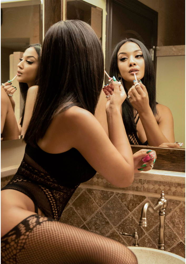 Leg Avenue Bodystocking With Straps BLACK O/S - 3