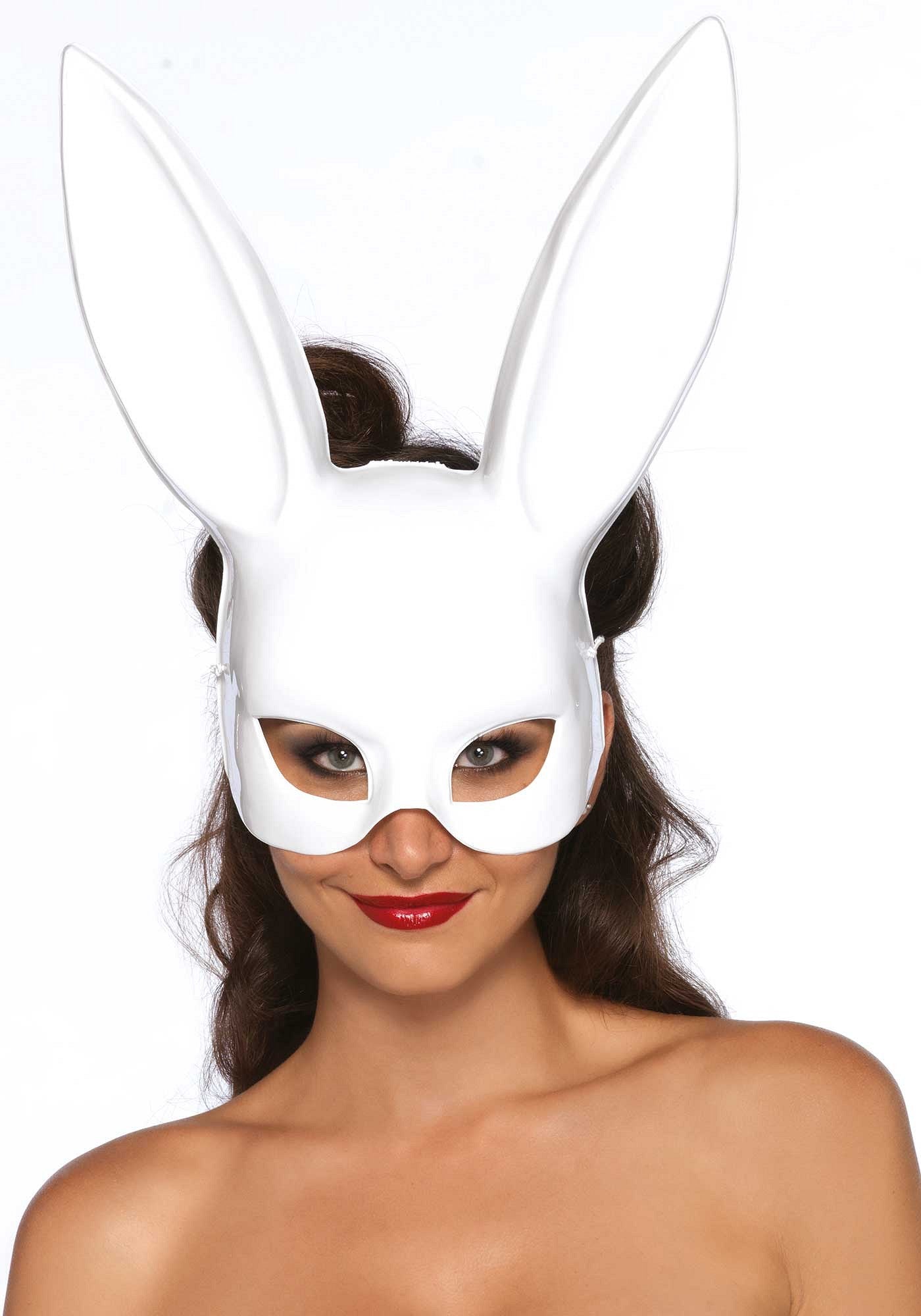 Leg Avenue Masquerade Rabbit Mask WHITE O/S - 0