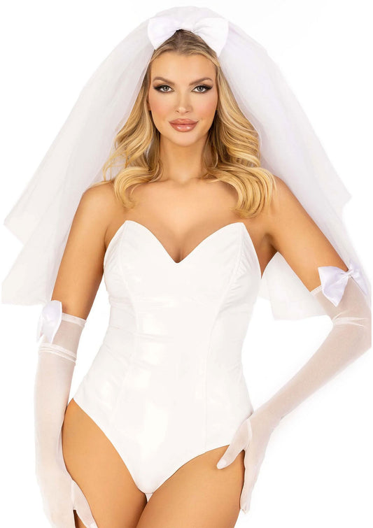 Body à baleines en vinyle Leg Avenue