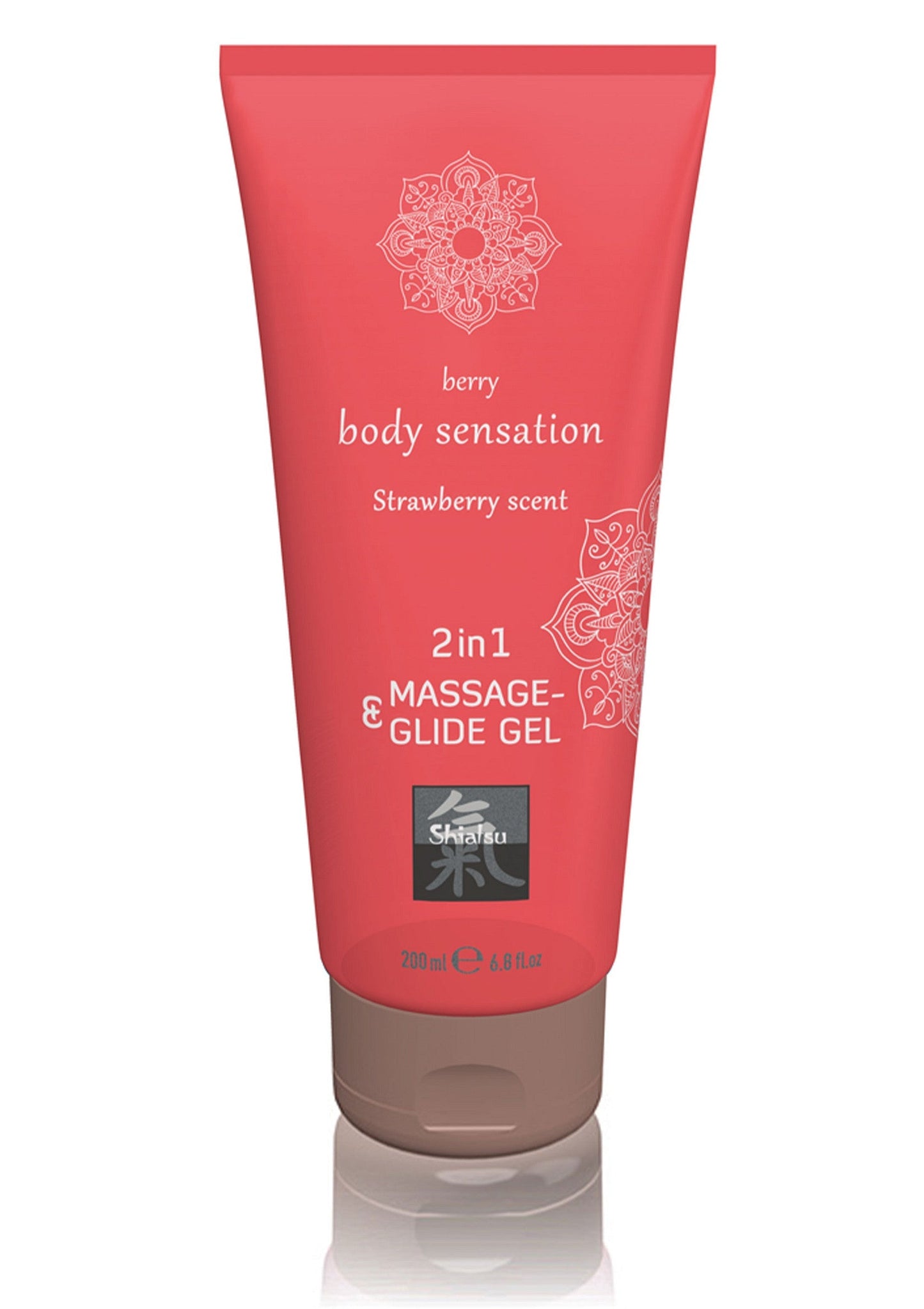 Shiatsu 2 in 1 Massage & Glide Gel RASPBERRY 200 - 2
