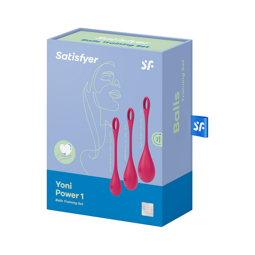 Yoni Power 1 - Kegel Ball Set - Rood Rot - 3