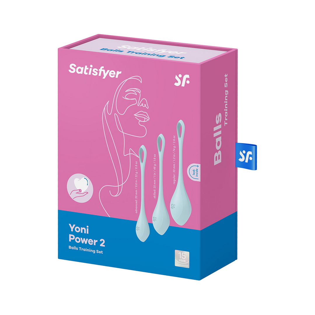 Yoni Power 2 - Kegel Balls Set - Lichtblauw Blau - 0